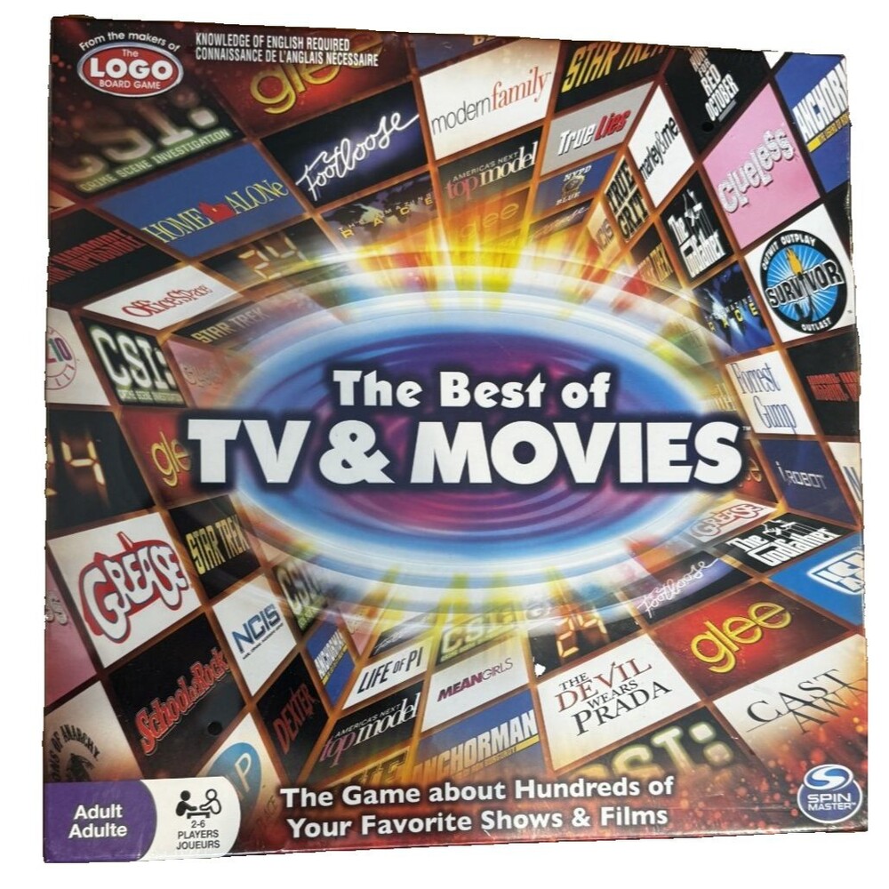 The Best of TV and Movies Board Game Logo Trivia Hundreds of Shows Films NEW